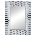 Прямоугольное зеркало с инкрустацией раковинами устриц Mother оf Pearl Facets варинант исполнения - 1 | Loft Concept в Ростове-на-Дону