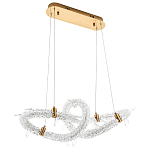 Фигурная люстра украшенная кристаллами из хрусталя Gilbertine Crystals Curly Ring Chandelier варинант исполнения - 2 | Loft Concept в Ростове-на-Дону