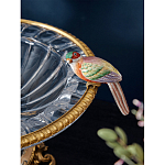 Чаша стеклянная с фигурками разноцветных попугаев на ободке 41 Eden Garden варинант исполнения - 4 | Loft Concept в Ростове-на-Дону