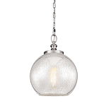 Подвесной светильник с прозрачным стеклянным плафоном в форме шара в современном стиле на цепи Feiss варинант исполнения - 1 | Loft Concept в Ростове-на-Дону