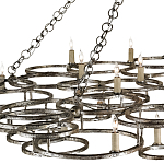 Люстра фигурная многоярусная из круглых элементов Round Metal Element варинант исполнения - 1 | Loft Concept в Ростове-на-Дону