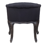 Кресло низкое в стиле прованс Черный Лен Louis French Armchair  варинант исполнения - 3 | Loft Concept в Ростове-на-Дону