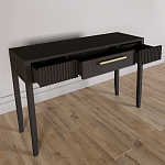 Элегантная Консоль Primo с выдвижным ящиком Темный орех варинант исполнения - 5 | Loft Concept в Ростове-на-Дону