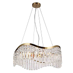 Люстра подвесная волнистой формы с хрустальными подвесками Ludivine Lighting варинант исполнения - 1 | Loft Concept в Ростове-на-Дону