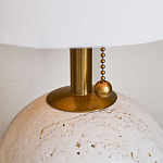 Настольная лампа на круглом основании из натурального камня Bartolomeo варинант исполнения - 2 | Loft Concept в Ростове-на-Дону