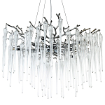 Люстра с хрустальными подвесками Frozen Drops Chandelier Chrome 10 варинант исполнения - 1 | Loft Concept в Ростове-на-Дону
