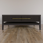 Кофейный стол Primo с двумя ящиками Темный орех варинант исполнения - 2 | Loft Concept в Ростове-на-Дону