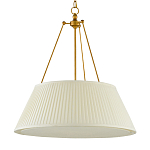 Подвесной светильник светодиодный с фактурным тканевым конусообразным абажуром White Fabric Lampshade варинант исполнения - 4 | Loft Concept в Ростове-на-Дону