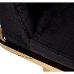 Стул обеденный велюровый черный с золотым каркасом Nobility варинант исполнения - 4 | Loft Concept в Ростове-на-Дону