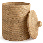 Плетеная корзина с крышкой Kheri Wicker Basket варинант исполнения - 3 | Loft Concept в Ростове-на-Дону