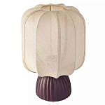 Настольная лампа с фактурным основанием и бежевым тканевым абажуром Modern Textured Table Lamp варинант исполнения - 1 | Loft Concept в Ростове-на-Дону