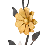 Бра черное с золотым цветком Bizarre Creation варинант исполнения - 1 | Loft Concept в Ростове-на-Дону