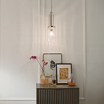 Подвесной светильник с прозрачным рифленым цилиндрическим плафоном Kichler варинант исполнения - 14 | Loft Concept в Ростове-на-Дону