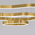 Люстра подвесная с 3-мя ассиметричными светодиодными лампами Golden Current варинант исполнения - 4 | Loft Concept в Ростове-на-Дону