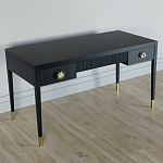 Письменный стол Elsa Dreams Black Шпон дерево с двумя ящиками варинант исполнения - 2 | Loft Concept в Ростове-на-Дону