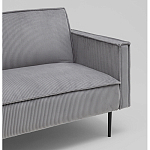 Диван современный вельветовый прямой Worcester Серый варинант исполнения - 3 | Loft Concept в Ростове-на-Дону