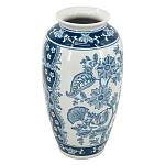 Ваза с синим цветочным орнаментом Blue & White Ornament  варинант исполнения - 1 | Loft Concept в Ростове-на-Дону