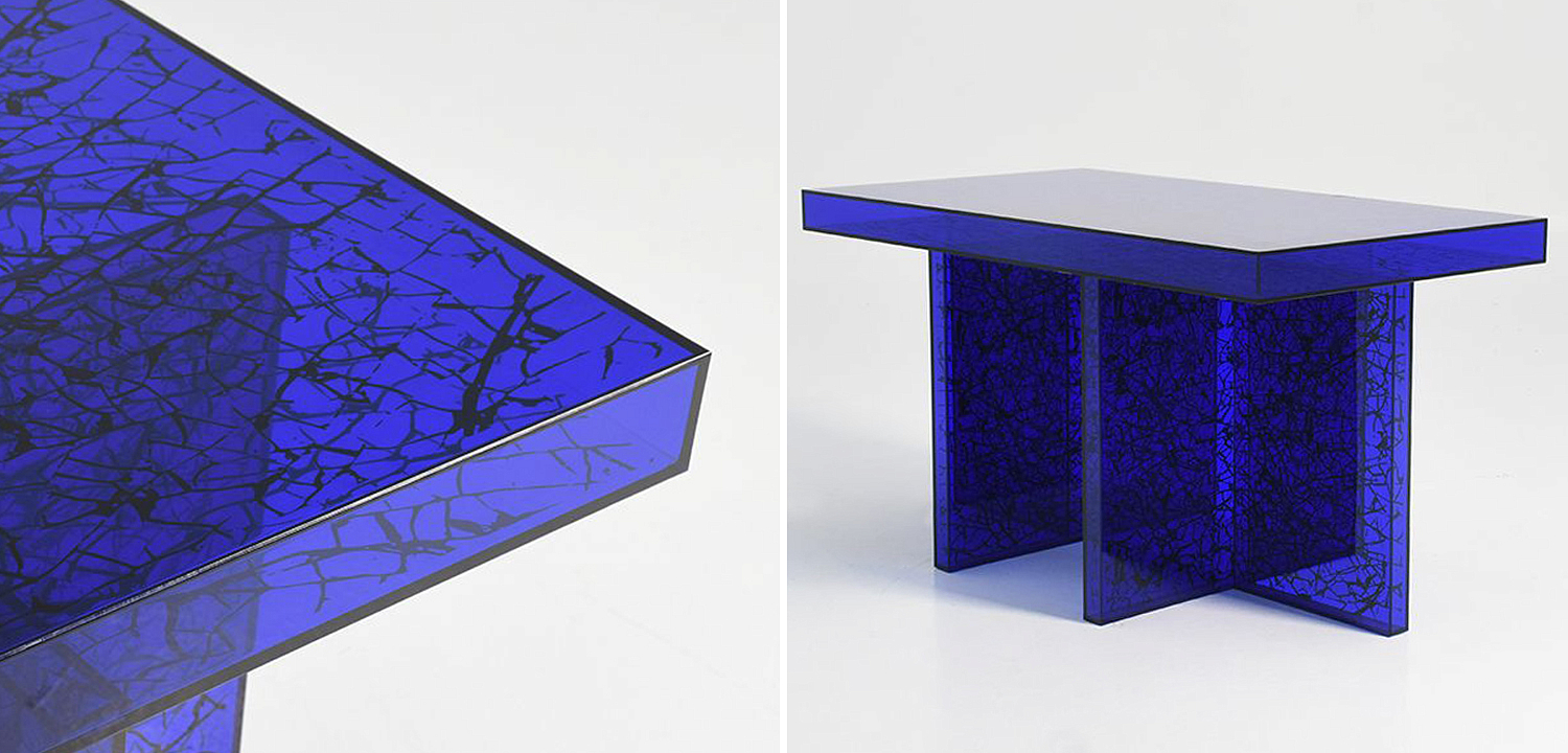 Кофейный стол Acrylic Blue Gerald Coffee Table Кофейный стол Acrylic Blue Gerald Coffee Table - Loft-Concept в Ростове-на-Дону