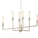 Люстра с 6-ю белыми матовыми плафонами из стекла в форме цилиндра Longitude варинант исполнения - 3 | Loft Concept в Ростове-на-Дону