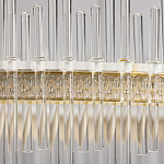 Люстра круглая с прозрачными стеклянными трубками 51 см Nembus варинант исполнения - 9 | Loft Concept в Ростове-на-Дону