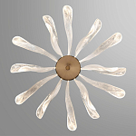 Люстра с крупными рельефным декором в виде лепестков 60 см Ethereal Bloom варинант исполнения - 4 | Loft Concept в Ростове-на-Дону