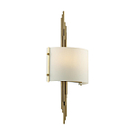 Бра с изогнутым плафоном на бронзовом основании с вертикальным декором из металлических трубок Sohne варинант исполнения - 7 | Loft Concept в Ростове-на-Дону