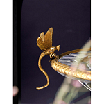 Чаша из прозрачного стекла с рельефным ободком и фигурками стрекоз Eden Garden варинант исполнения - 4 | Loft Concept в Ростове-на-Дону