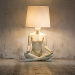 Лампа MANNEQUIN LAMP с абажуром телесный замок варинант исполнения - 5 | Loft Concept в Ростове-на-Дону
