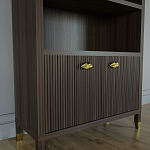 Книжный Стеллаж Elsa Dreams Walnut с задней стенкой варинант исполнения - 2 | Loft Concept в Ростове-на-Дону