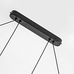 Светодиодная люстра Black LED Circle and Oval Lamp варинант исполнения - 3 | Loft Concept в Ростове-на-Дону