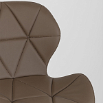 Стул с коричневым сиденьем из экокожи JEROEN варинант исполнения - 7 | Loft Concept в Ростове-на-Дону