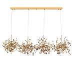 Люстра подвесная из четырех частей с металлическими круглыми элементами Terzani Argent варинант исполнения - 2 | Loft Concept в Ростове-на-Дону