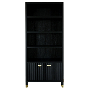 Книжный Стеллаж Elsa Dreams Black с задней стенкой
