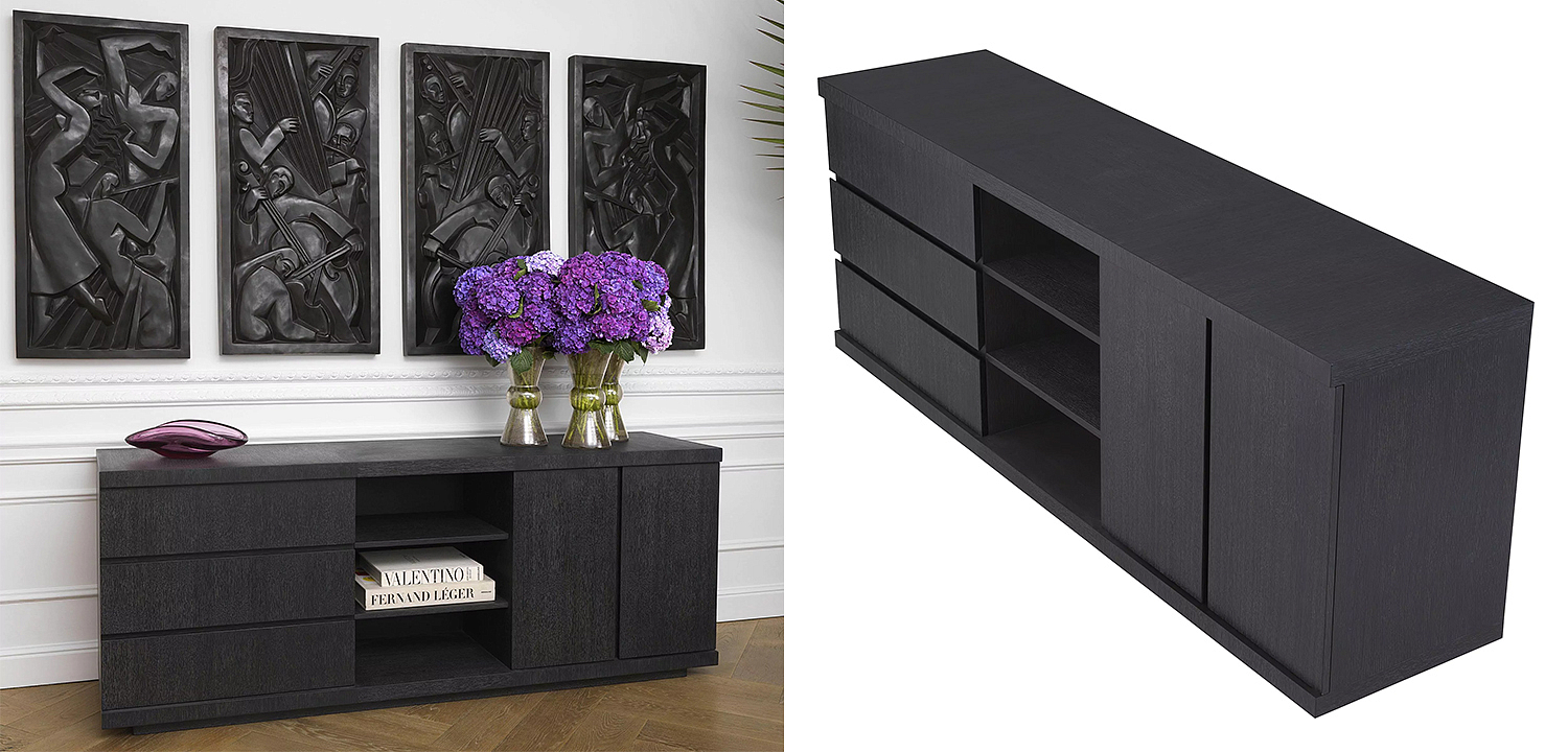 Комод Eichholtz Dresser Crosby Black Комод Eichholtz Dresser Crosby Black - Loft-Concept в Ростове-на-Дону
