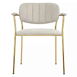 Стул Singer Chair с подлокотниками серый на золотистых ножках варинант исполнения - 1 | Loft Concept в Ростове-на-Дону