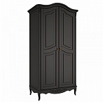 Шкаф черный из массива бука в стиле прованс Black Provence варинант исполнения - 3 | Loft Concept в Ростове-на-Дону