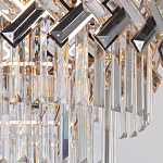 Люстра многоярусная с переплетенными металлическими элементами черного и золотого цвета и прозрачными хрустальными подвесками Empire Chandelier Crystal варинант исполнения - 4 | Loft Concept в Ростове-на-Дону