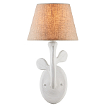 Бра с белым каркасом и тканевым абажуром Natural Stems варинант исполнения - 2 | Loft Concept в Ростове-на-Дону