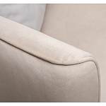 Диван двухместный раскладной светло-серый с кантом Pride варинант исполнения - 6 | Loft Concept в Ростове-на-Дону