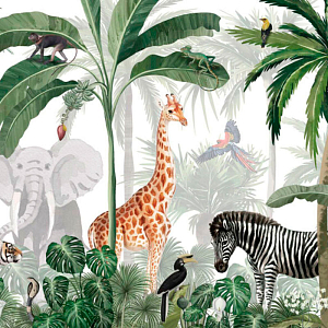 Обои ручная роспись Jungle Jive