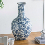 Ваза с классическим узором шинуазри синего цвета Blue & White Ornament  варинант исполнения - 5 | Loft Concept в Ростове-на-Дону