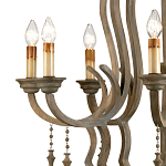 Люстра деревянная с подвесками Gray Curved Profile варинант исполнения - 1 | Loft Concept в Ростове-на-Дону