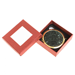 Зеркало карманное двухстороннее круглое из натурального камня Серафинит в подарочной упаковке Gold Stone Mirrors варинант исполнения - 3 | Loft Concept в Ростове-на-Дону