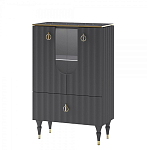 Витрина низкая двухдверная с ящиком Expanses of Beauty Graphite варинант исполнения - 1 | Loft Concept в Ростове-на-Дону