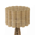 Торшер с плетеным абажуром на основании в виде треноги Lamp with Wicker Lampshade варинант исполнения - 2 | Loft Concept в Ростове-на-Дону