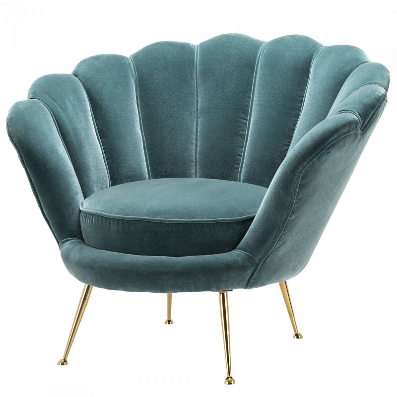  Eichholtz Chair Trapezium Turquoise ̆   -- | Loft Concept 