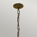 Люстра бронзового цвета с 6-ю лампами и подвесками из оптического стекла в классическом стиле Feiss варинант исполнения - 4 | Loft Concept в Ростове-на-Дону