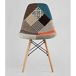 Пластиковый стул на ножках из массива бука Eames Пэчворк варинант исполнения - 4 | Loft Concept в Ростове-на-Дону