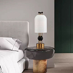 Настольная лампа в виде фонаря с белым фактурным абажуром Echoes of Light варинант исполнения - 7 | Loft Concept в Ростове-на-Дону