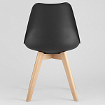 Стул с основой из пластика и мягким сиденьем Arvika Black варинант исполнения - 4 | Loft Concept в Ростове-на-Дону